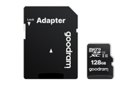 Kartë e memories GOODRAM M1AA-1280R12, MicroSDXC, 128 GB, Class 10 + përshtatës SD