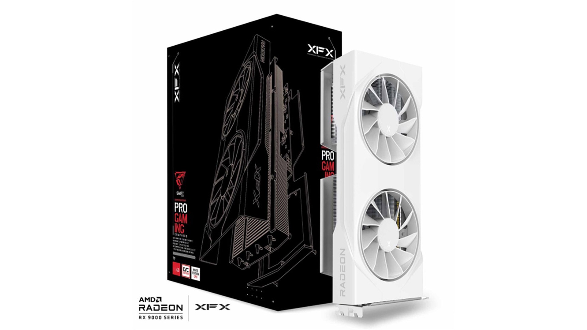 Kartelë grafike XFX Swift RX 9060XT OC 8GB, e bardhë