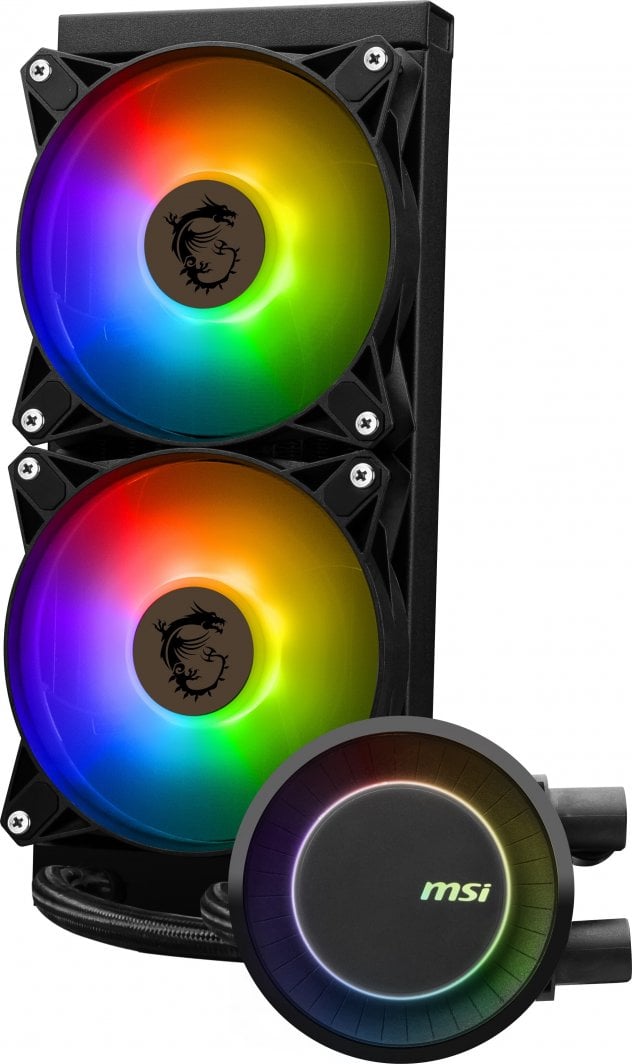 Ftohëse me ujë MSI MAG CoreLiquid E240 (306-7ZW5E17-C24), 240mm, ARGB, e zezë