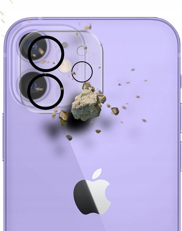 Mbrojtës kamerë 3MK Lens Protection Pro, xham i temperuar, për iPhone 11 12 Mini, transparent
