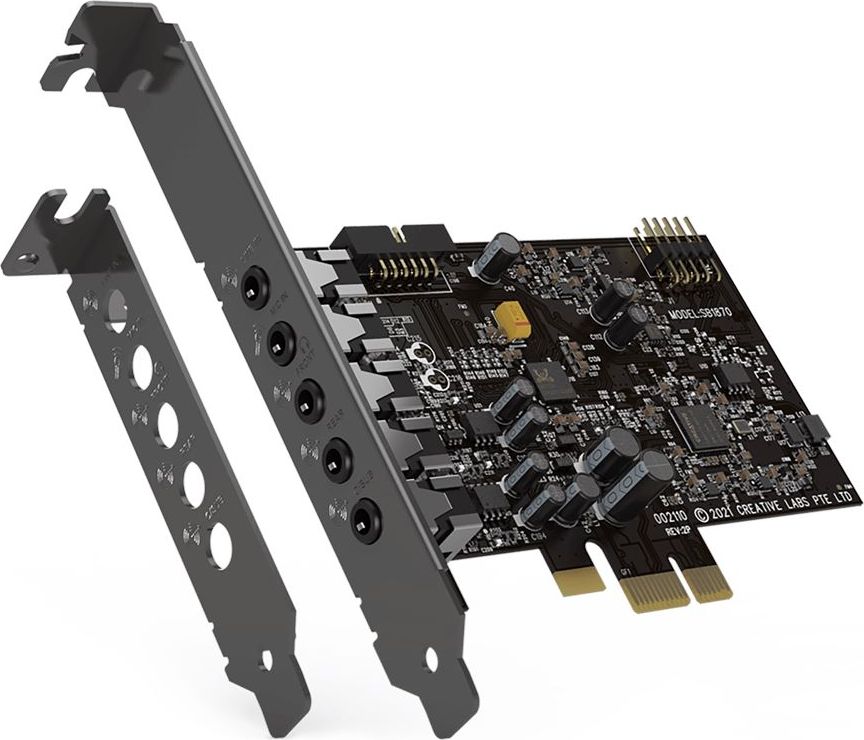 Kartë zëri Creative Labs Sound Blaster Audigy FX V2, 5.1, PCIe, e zezë