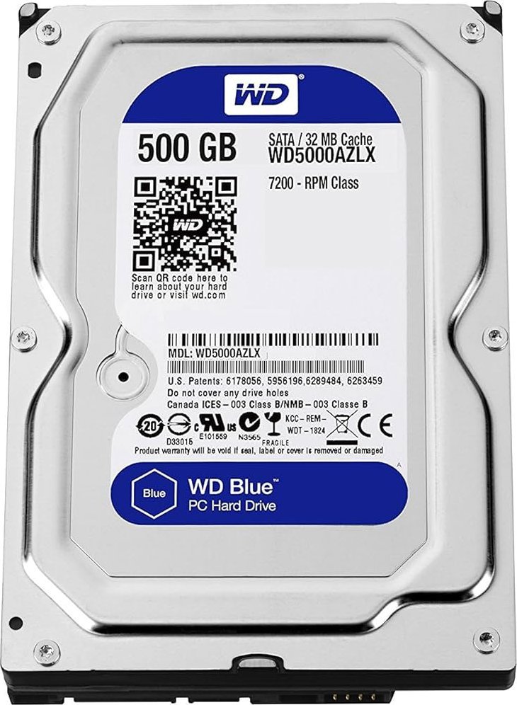 Disk Western Digital Blue SATA III (WD5000AZLX), 500 GB, 3.5'' 2