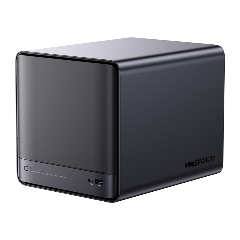 NAS Minisforum N5 Pro AI, 5 slote disqesh, 10GbE, i zi
