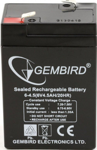 Bateri Gembird Gel 6V/4.5Ah 