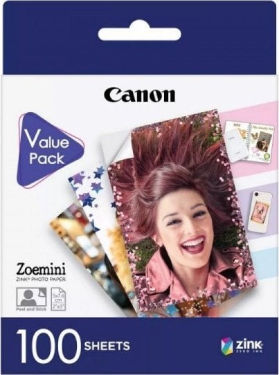 Letër fotografike Canon ZINK Paper ZP-2030, 5x7.6cm, 100 fletë