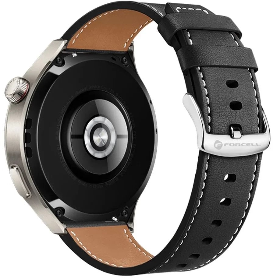 Rrip ore Forcell Strap F-DESIGN FS21, 22 mm, lëkurë sintetike, i zi