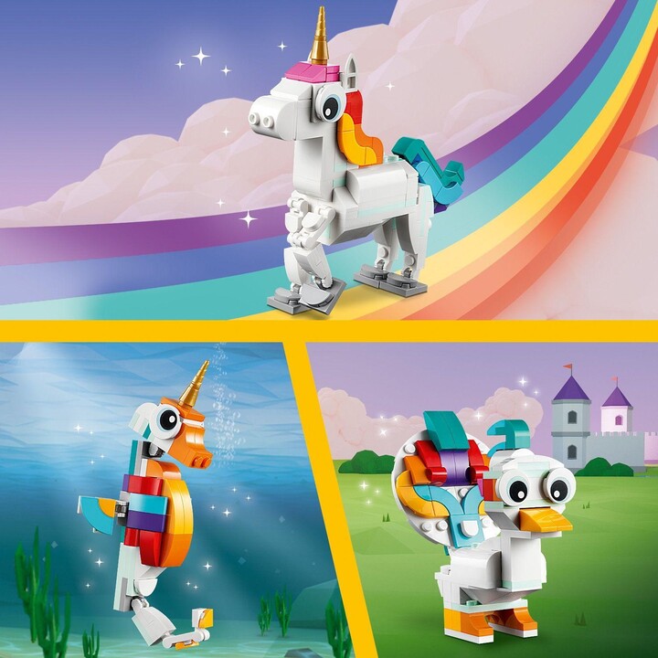Set LEGO® Creator 31140 Magical Unicorn, 145 pjesë