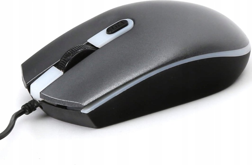 Maus Omega Rubber, 1000-2000 DPI, me kabllo, gri