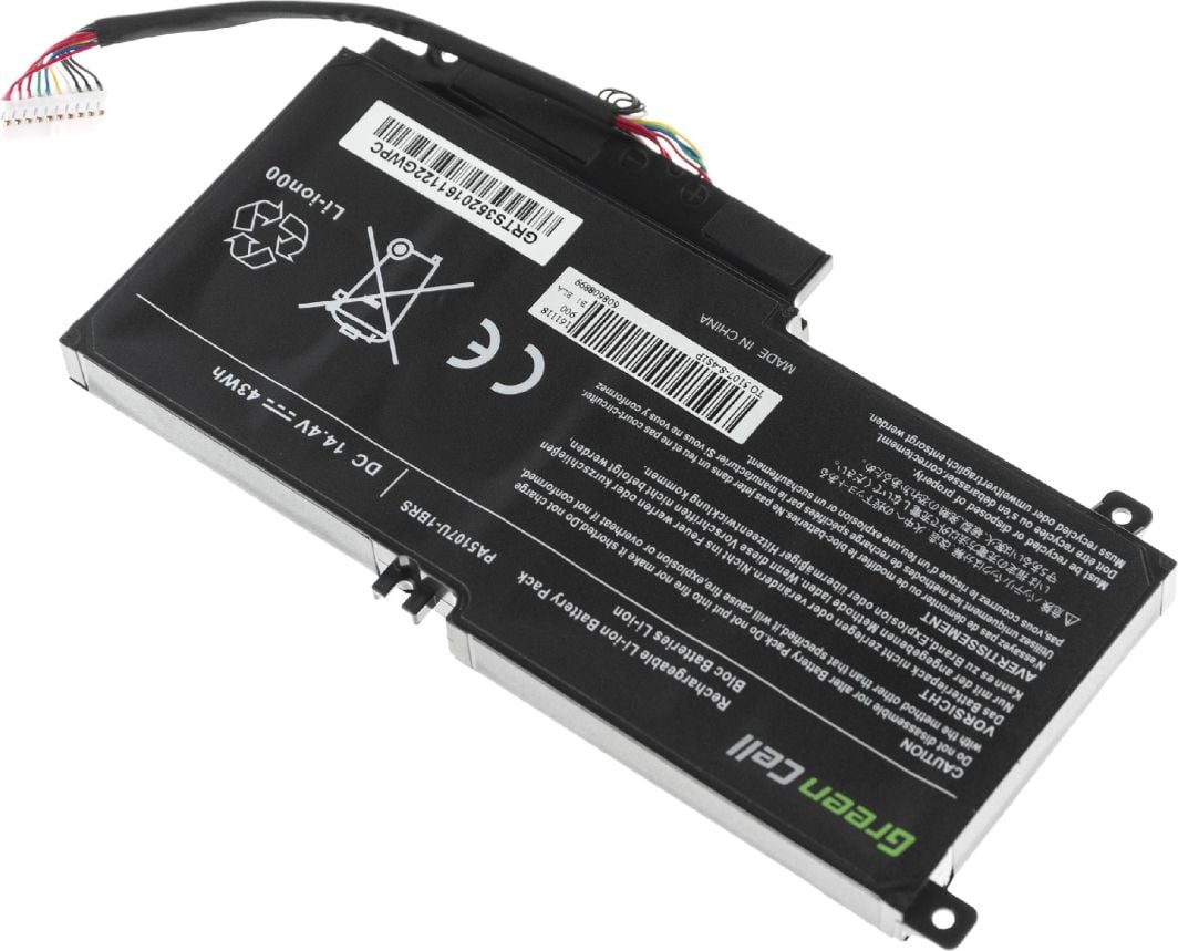 Bateri laptopi Green Cell PA5107U-1BRS, për Toshiba Satellite L50-A P50-A S50-A, e zezë