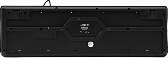 Tastierë Logo Cut, me kabllo, US, e zezë