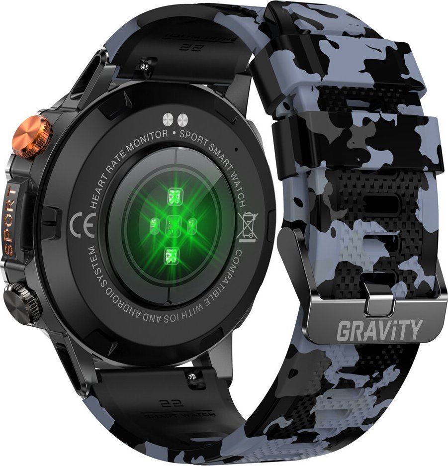 Smartwatch Gravity GT20-5, 1.43" AMOLED, Bluetooth, i zi