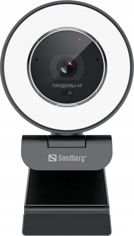 Kamerë web Sandberg Streamer USB Webcam Pro Elite, Full HD, unazë drite, e zezë