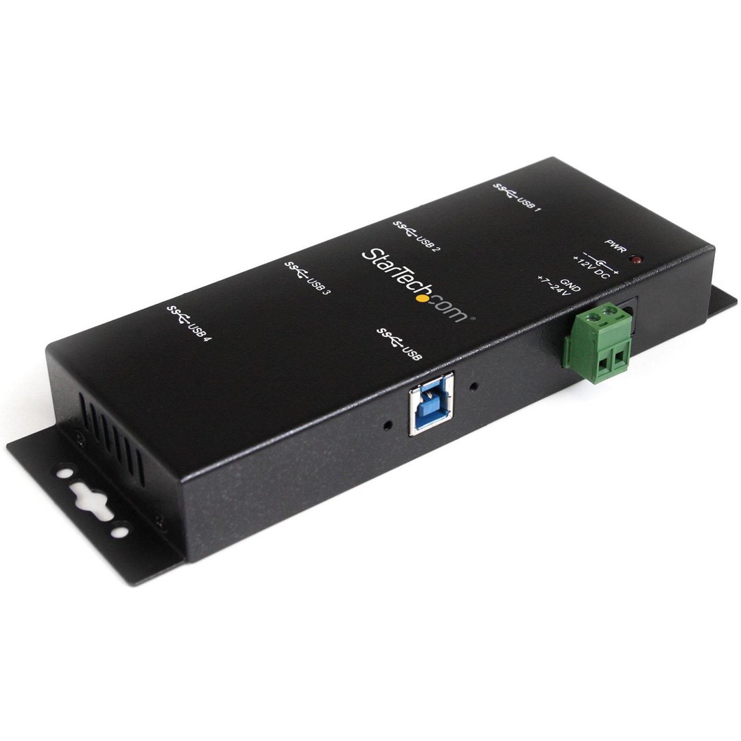Qendër USB StarTech ST4300USBM, 4-Port, USB 3.2 Gen 1, e zezë