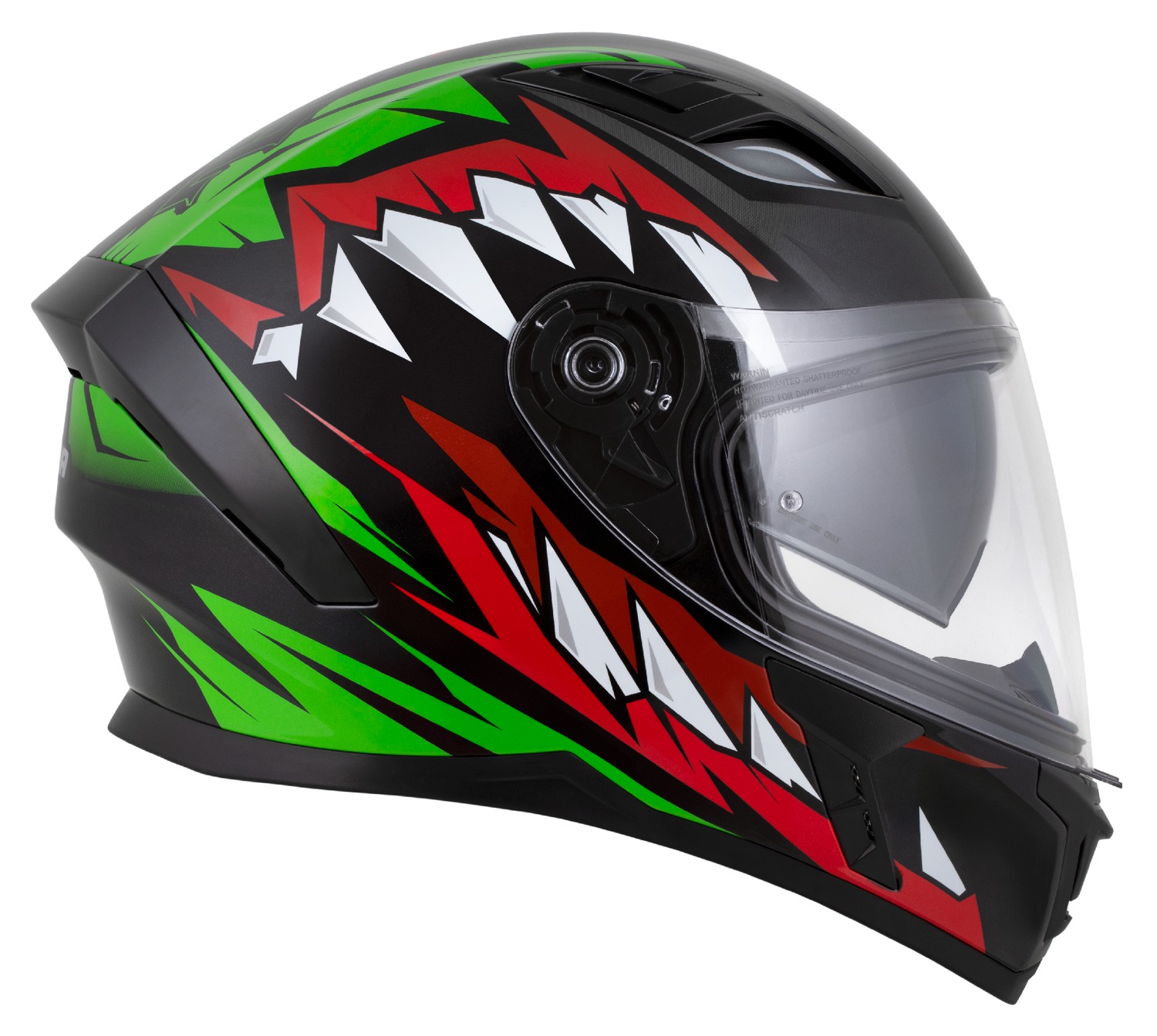 Helmetë integrale CASSIDA Orbit StriX 2026, vizor Pinlock, e kuqe jeshile gri bardhë zezë