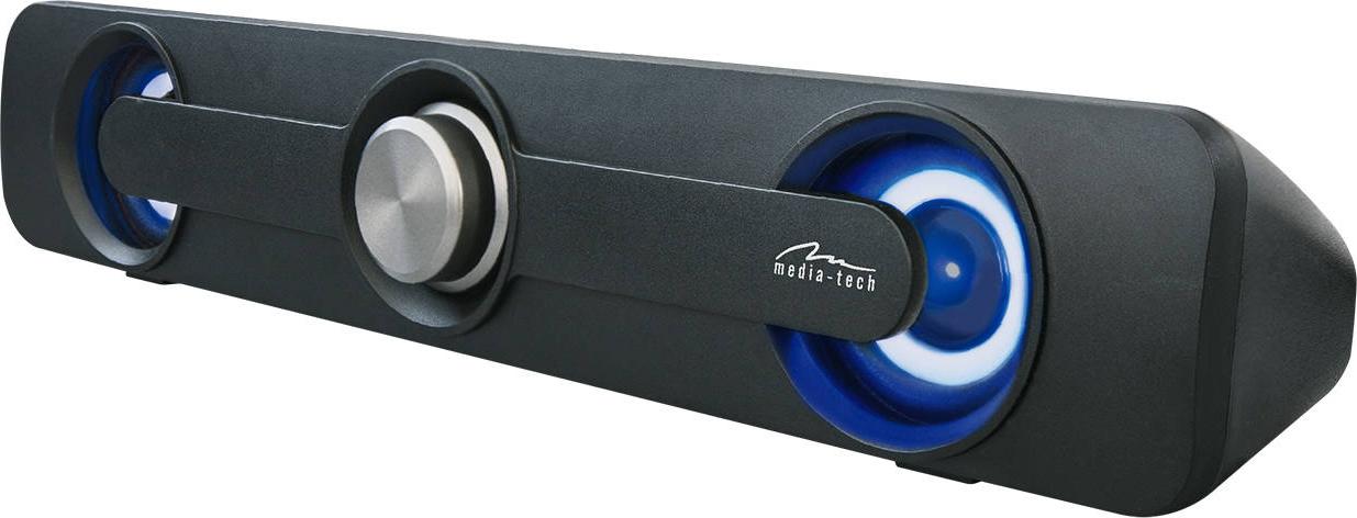 Soundbar Media-Tech MT3173, 5W RMS, lidhje 3.5mm USB, i zi