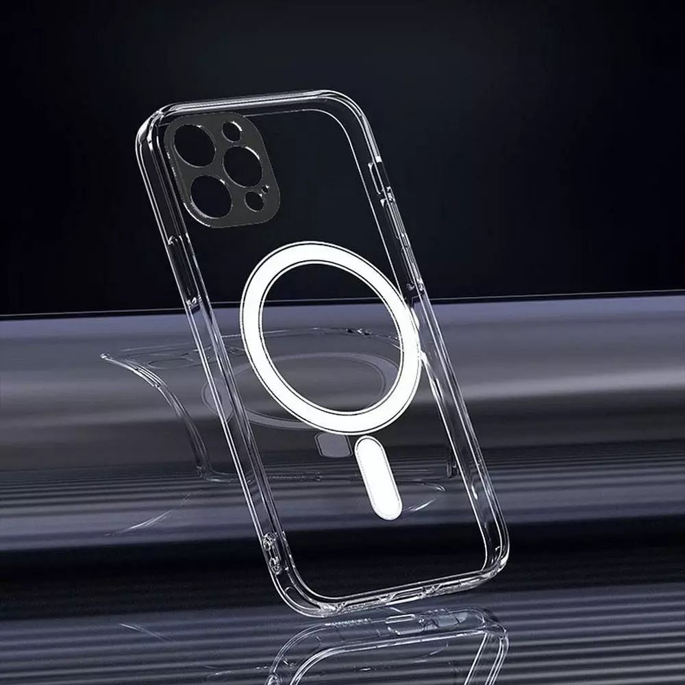 Futera me MagSafe Futera Clear Mag, për iPhone 14, transparente, me mbrojtje kamere