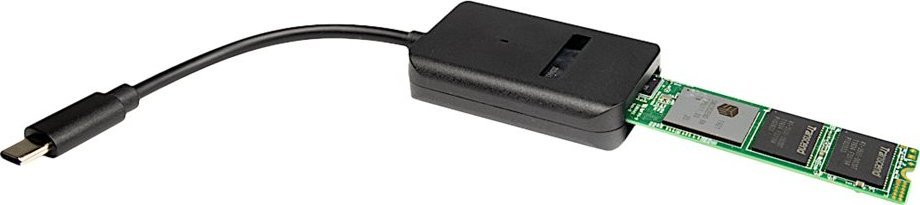 Adapter Inter-Tech USB-C në M.2 SSD K-1696-P2, USB 3.2 Gen 2, i zi