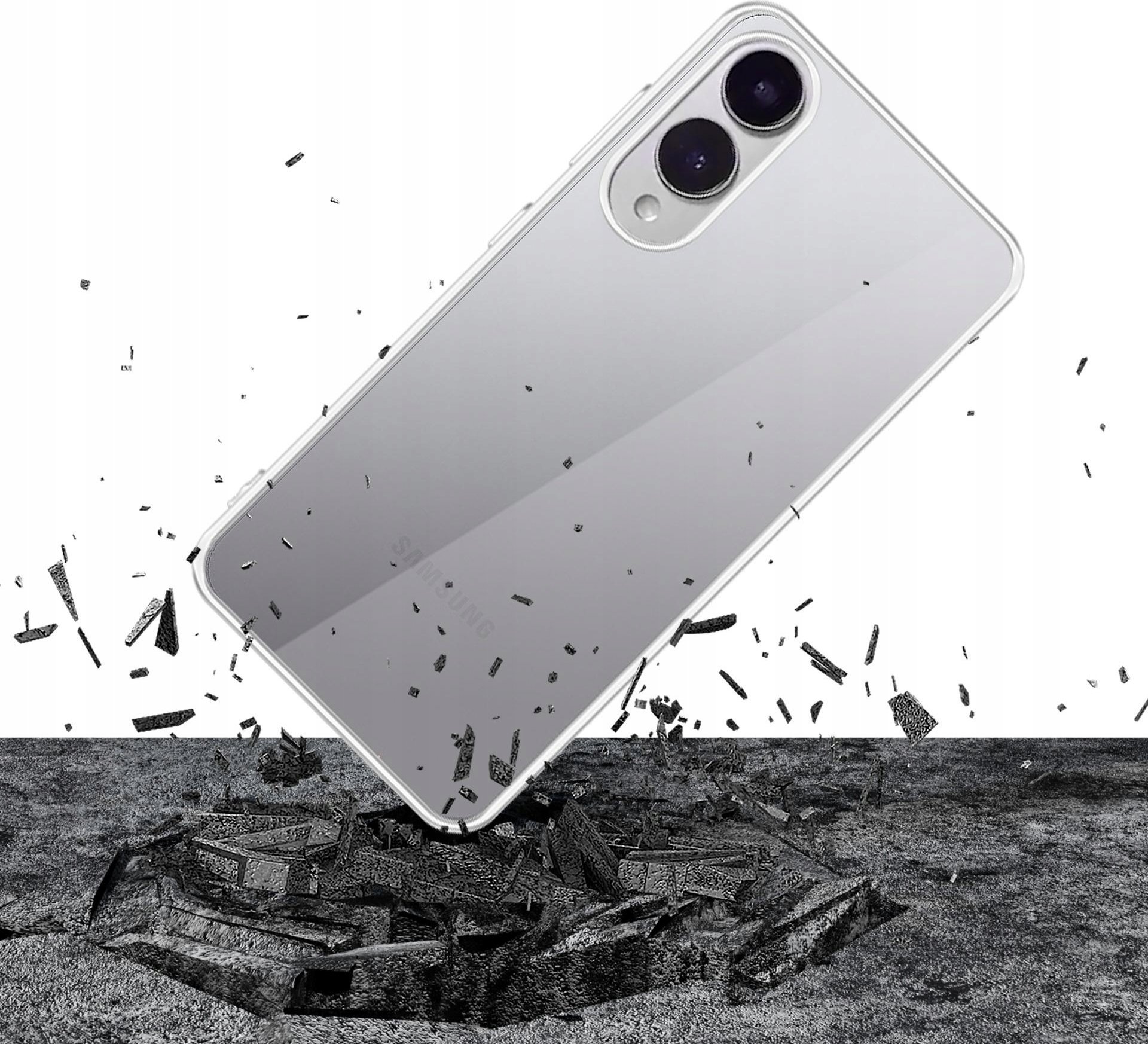 Mbrojtëse telefoni 3MK Clear Case për Samsung Galaxy S25 Edge, transparente, e hollë