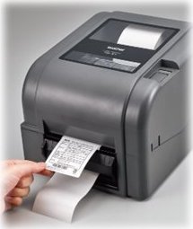 Принтер за етикети Brother TD-4520TN, 112mm, термален трансфер, бел