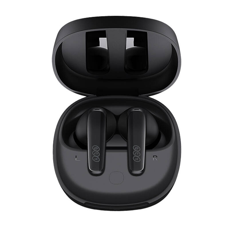 Kufje TWS QCY T13x, Bluetooth 5.3, 30 orë bateri, të zeza