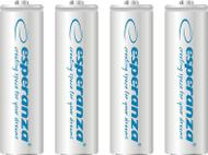 Bateri të rikarikueshme Esperanza AA R6, 2000mAh, Ni MH, të bardha
