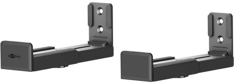 Mbajtëse murale universale Goobay për soundbar, e rregullueshme, montim në mur, e zezë
