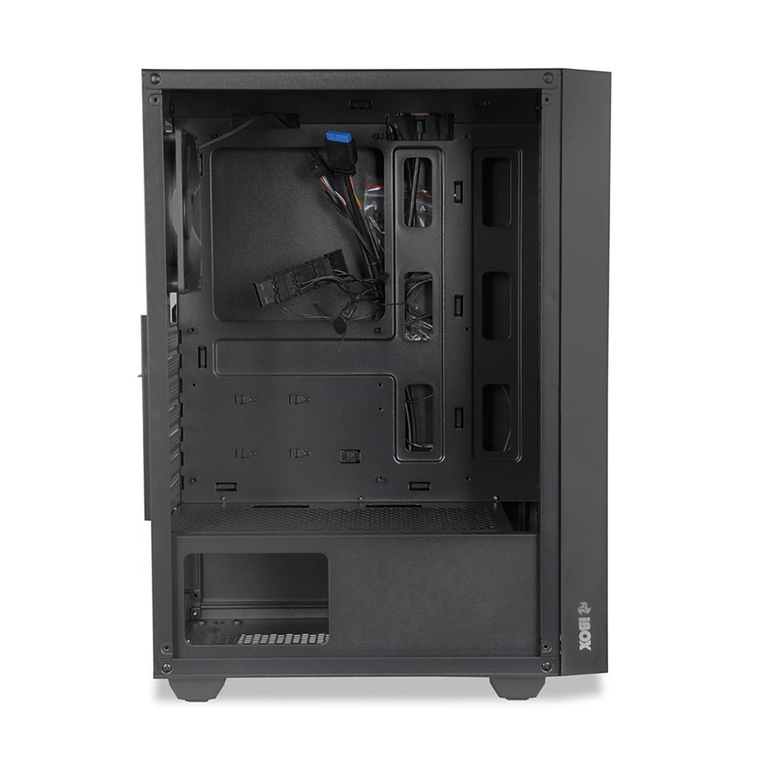Kase kompjuteri iBOX Cetus OCT 903 RGB, ATX, panel xhami i temperuar, e zezë