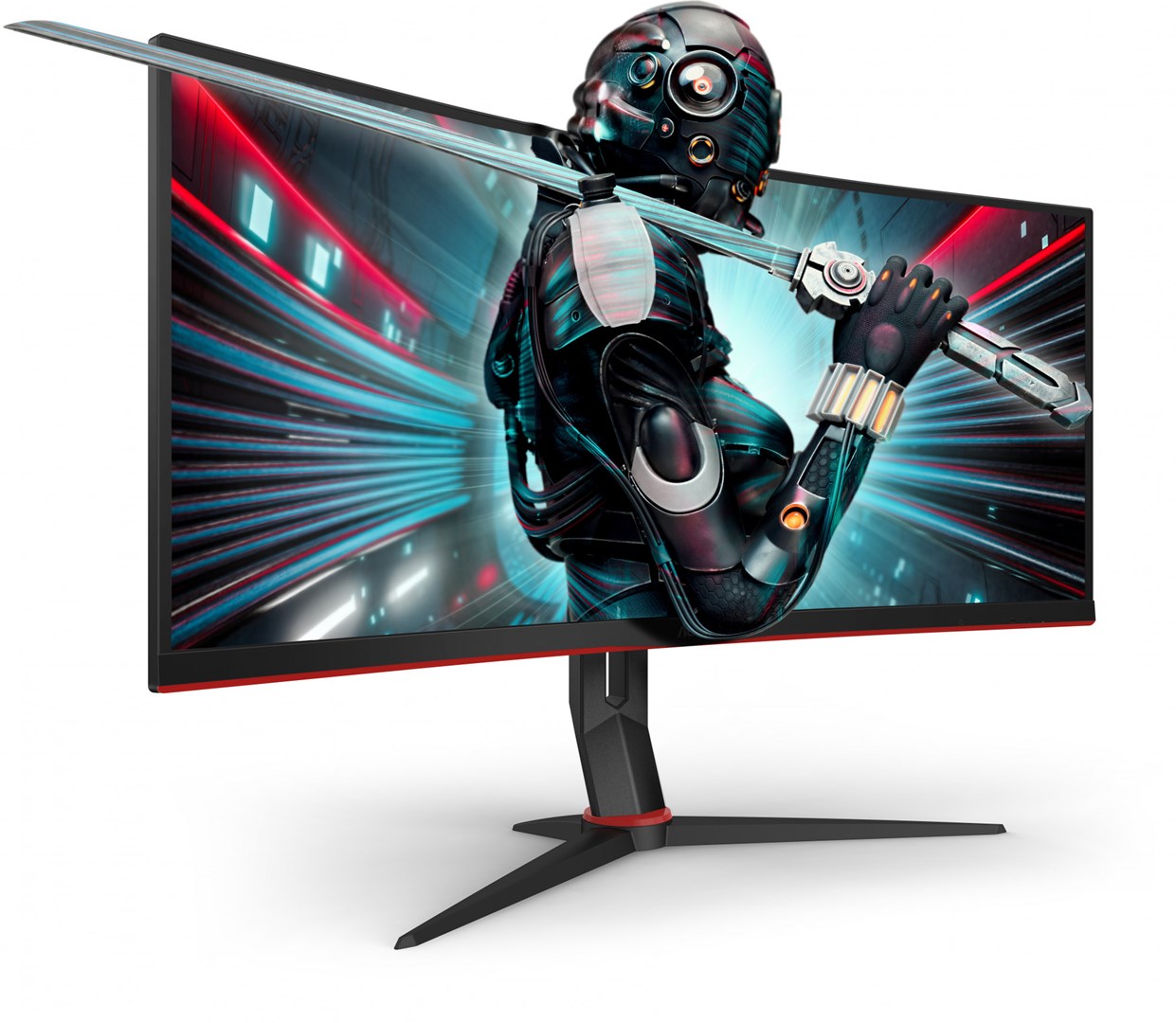Monitor AOC G2 CU34G2X/BK, 34", 3440 x 1440, 144 Hz, i zi