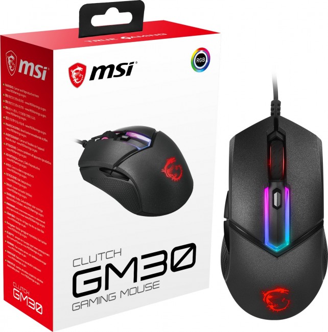 Маус MSI Clutch GM30, црна