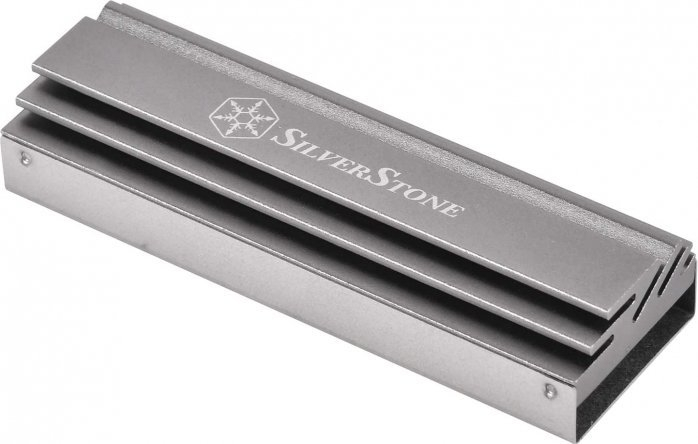 Ftohës SSD SilverStone TP04, për M.2, alumini, gri