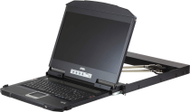 Konzolë KVM Aten CL3800NW, ekran 18.5", HDMI DVI VGA, e zezë