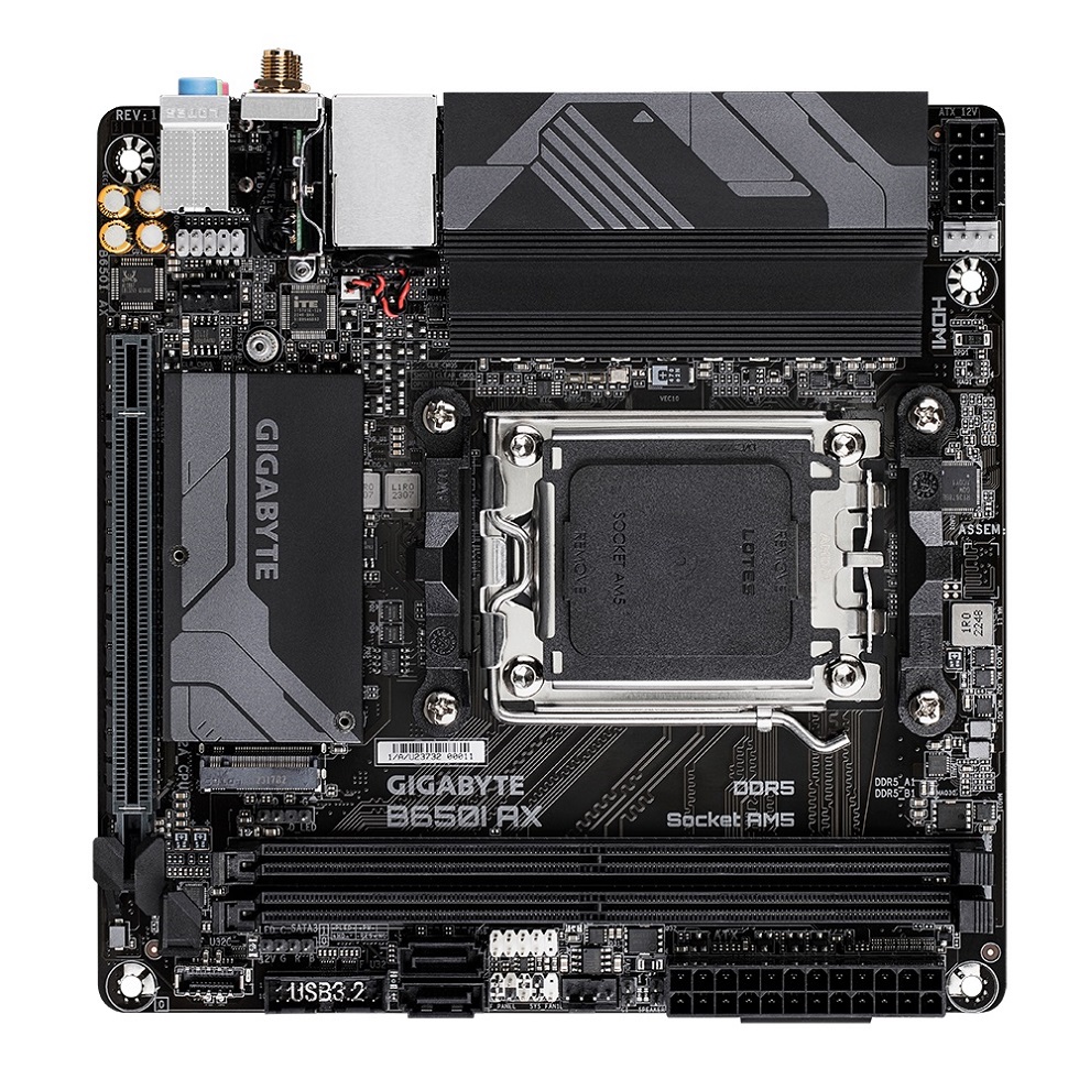 Pllakë amë Gigabyte B650I AX, ITX, AMD AM5, Wi-Fi 6E, e zezë 4