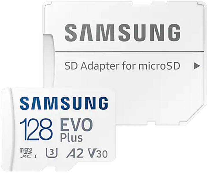 Kartë e memories Samsung EVO Plus SDXC 128GB UHS-I (Class 10) + përshtatës