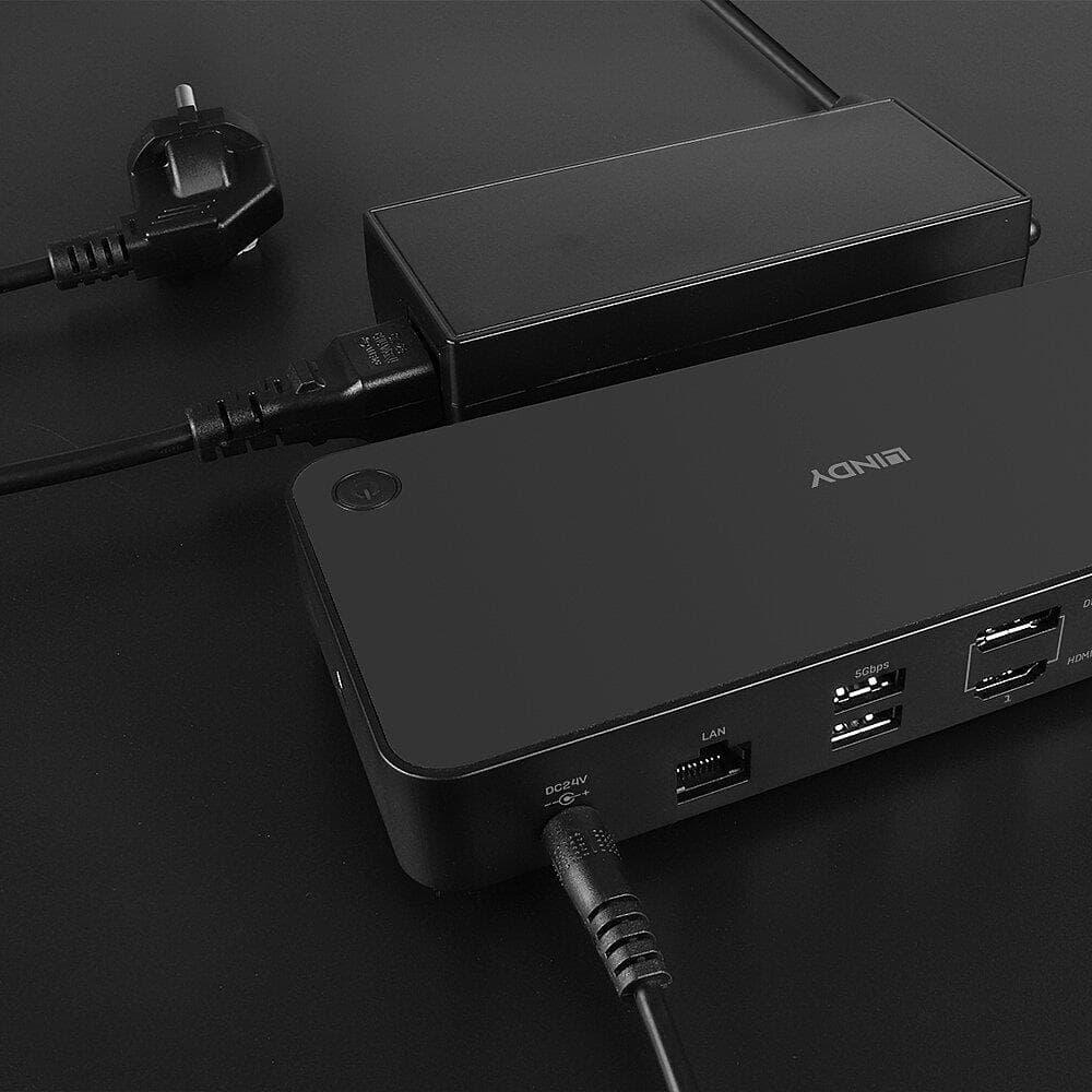 Doking stacion Lindy DST-Pro, USB-C, USB 3.2 Gen 2, i zi