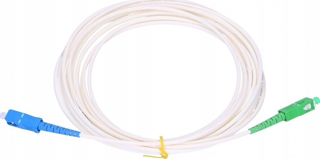 Kabëll optik Extralink Patchcord SC UPC në SC APC, SM G.657B3, 20m, i verdhë