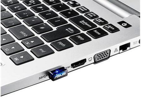 Përshtatës Wi-Fi Asus USB-N10 NANO B1, 150 Mbps, i zi