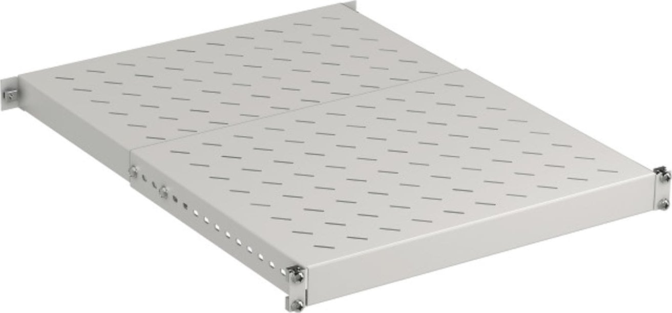 Rafth i rregullueshëm për kabinet 19" EFB Elektronik 691653TS.80, për kabinet rrjeti dhe serveri, gri e hapur ose e zezë