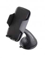 Mbajtëse telefoni për veturë Esperanza EMH113, montim me kapëse, rrotullim 360°, e zezë