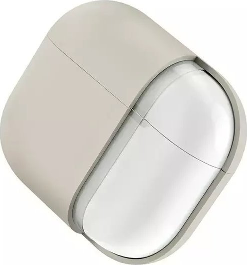 Kuti mbrojtëse Uniq Lino për Apple AirPods Pro 2, silikon, bezhë ivory