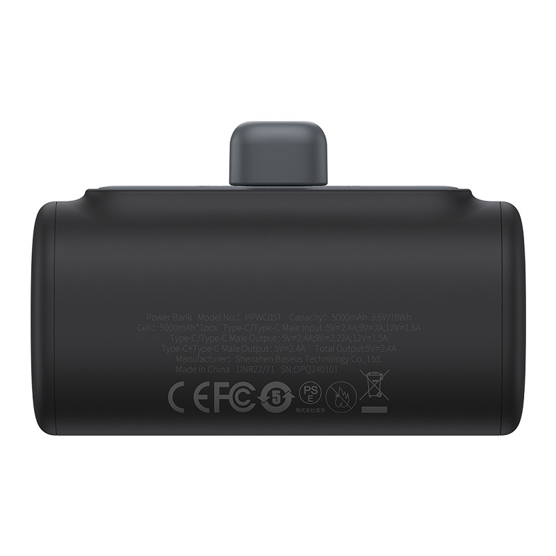 Power bank Baseus Compact, 5000mAh, 20W USB-C, i zi