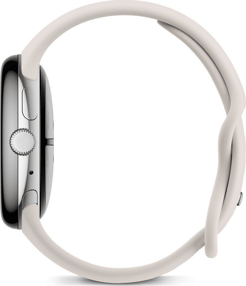 Orë Smart Google Pixel Watch 3 WiFi, 45mm, kornizë argjend, rrip Porcelain