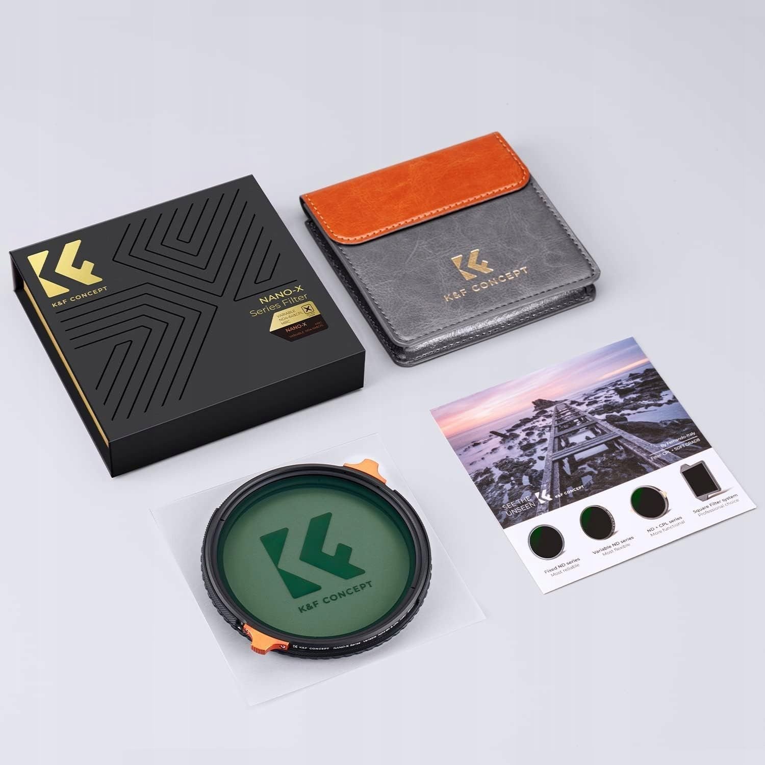 Хибриден филтер K&amp;F Concept 2n1, 58mm, CPL, ND4 ND64