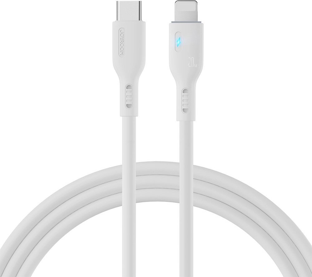 Kabllo karikimi Joyroom JYR717, USB C në Lightning, 2 m, e bardhë