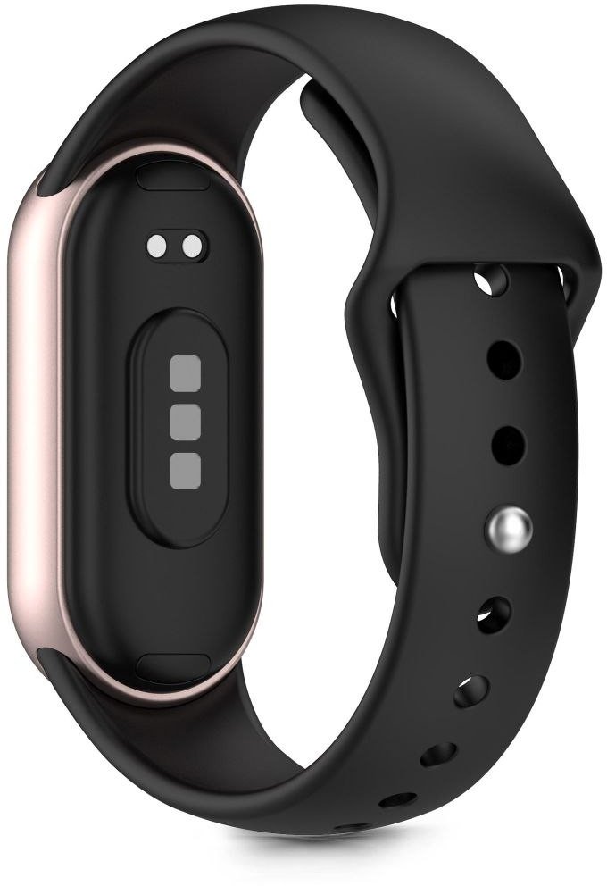 Rrip dore Tech-Protect Iconband Pure për Xiaomi Smart Band 8 9 10 NFC, silikon, i zi