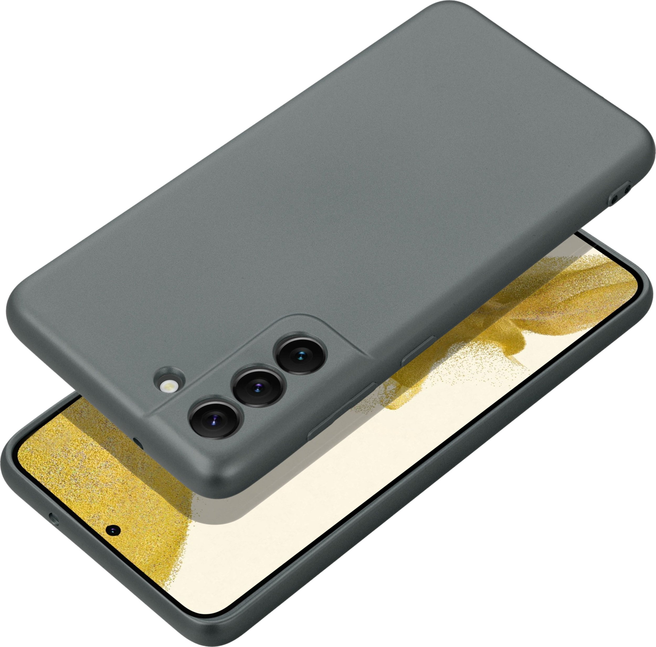 Kuti mbrojtëse Tok Metallic për Samsung Galaxy A13 4G, TPU, metalike, gri
