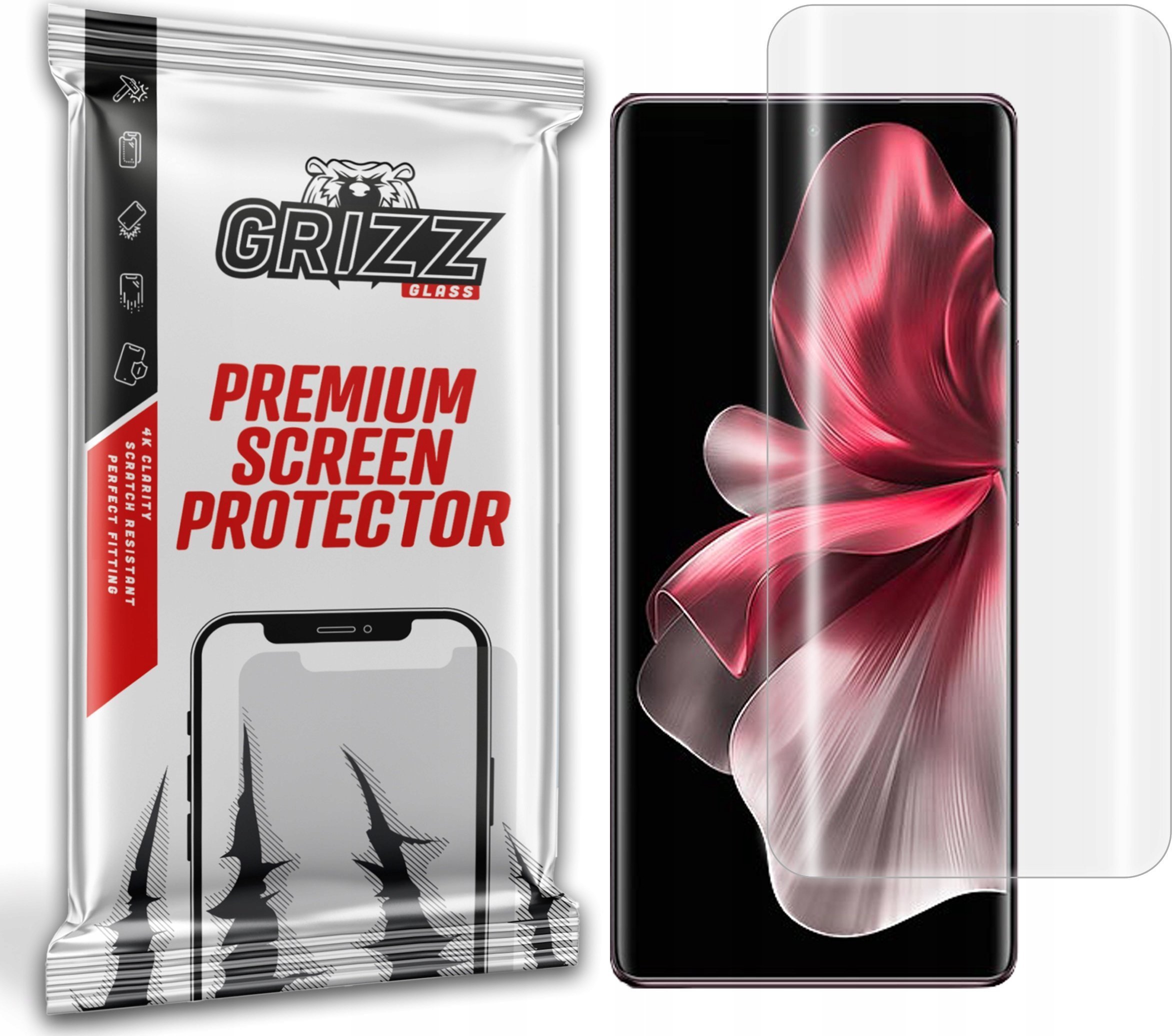 Mbrojtës ekrani GrizzGlass Hydrofilm për Vivo V40 Lite, hidrogel, transparencë e lartë