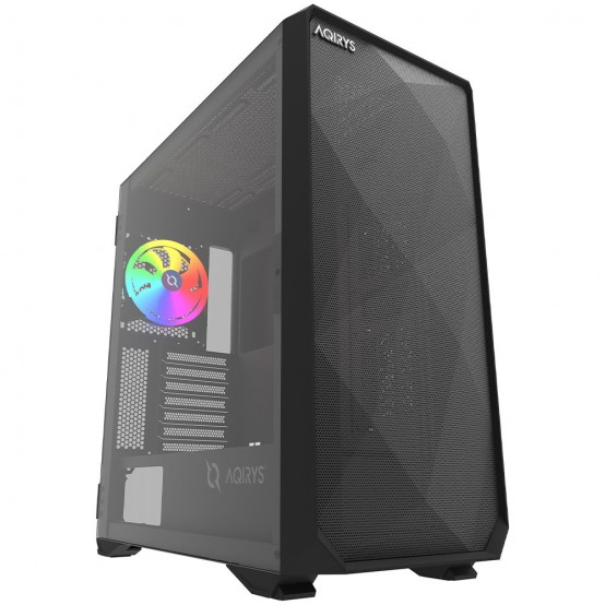 Kasa gaming Aqirys Arcturus Pro, midi tower EATX, ARGB, e zezë