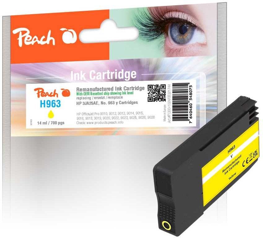 Patronë boje Peach HP 963Y, zëvendëson HP 963Y 3JA25AE, e verdhë