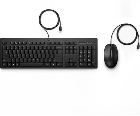 Сет тастатура и глувче HP 225, со кабел, USB, црн
