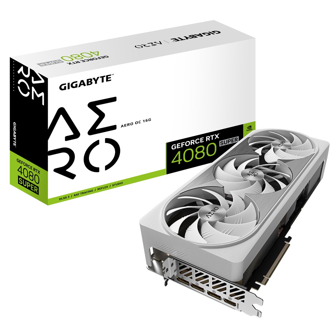 Kartë grafike GIGABYTE AERO NVIDIA GeForce RTX 4080 SUPER, OC, 16 GB GDDR6X